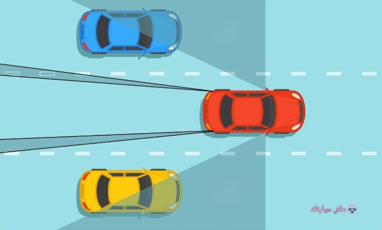 حل مشكلة النقطة العمياء 1 المنطقة العمياء في السيارة